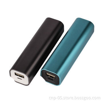 Aluminum Portable Battery Charger with Stylish Design, Built-in 2,200mAh Capacity
